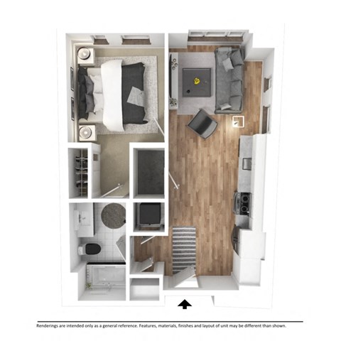 1 Bedroom Floor Plan - C1